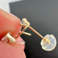 10kt Solid Gold Brilliant CZ Journey Earrings