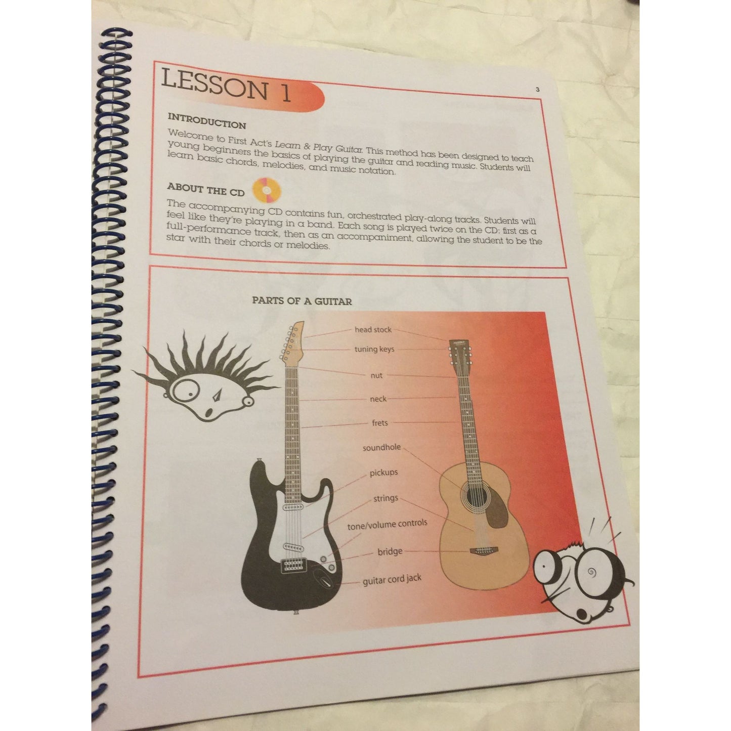 First Act Discovery Learn and Play Acoustic and Electric Guitar Book (No CD)