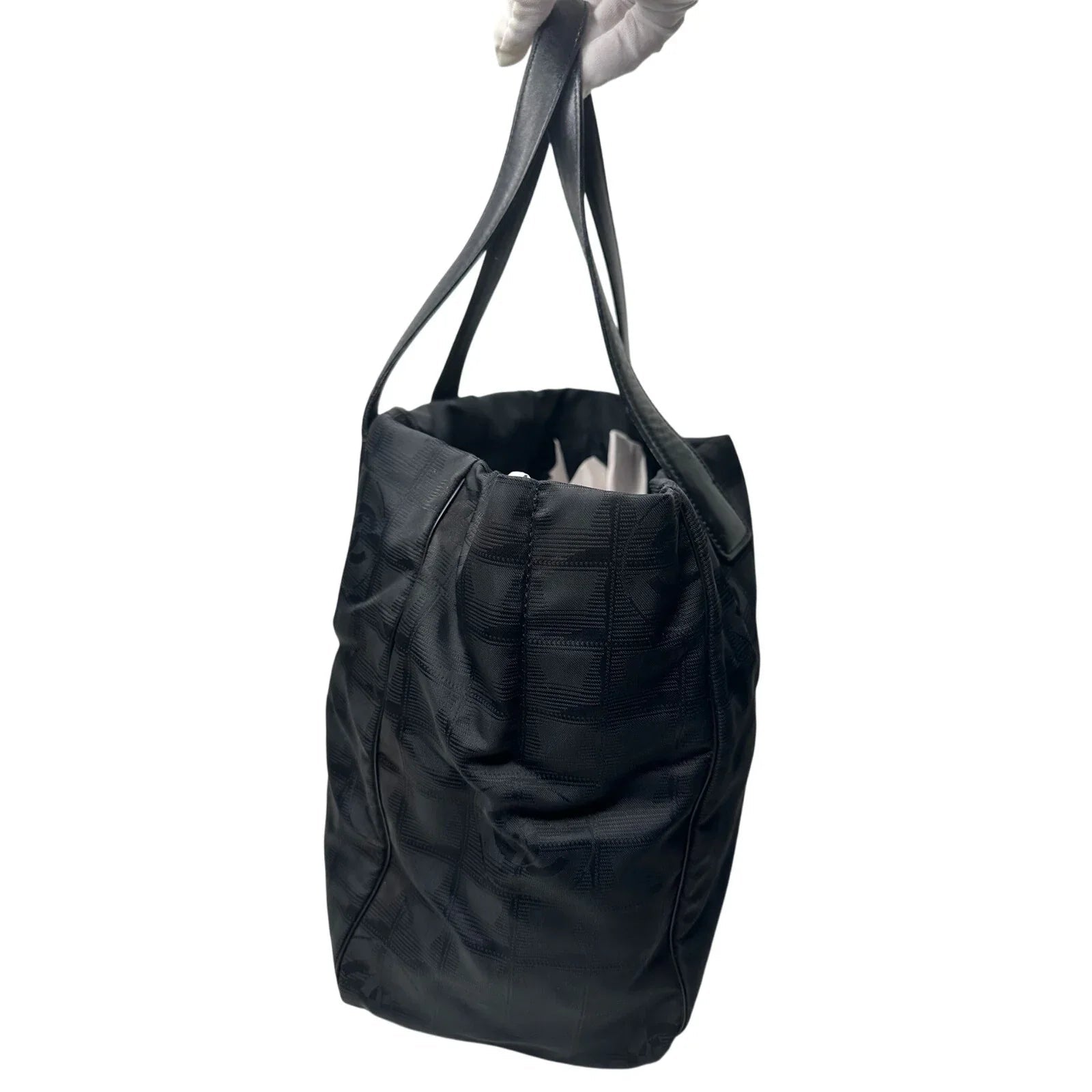 CHANEL Black Nylon Travel Line Tote Bag - Chanel - Tote Bag - A+ Stuff