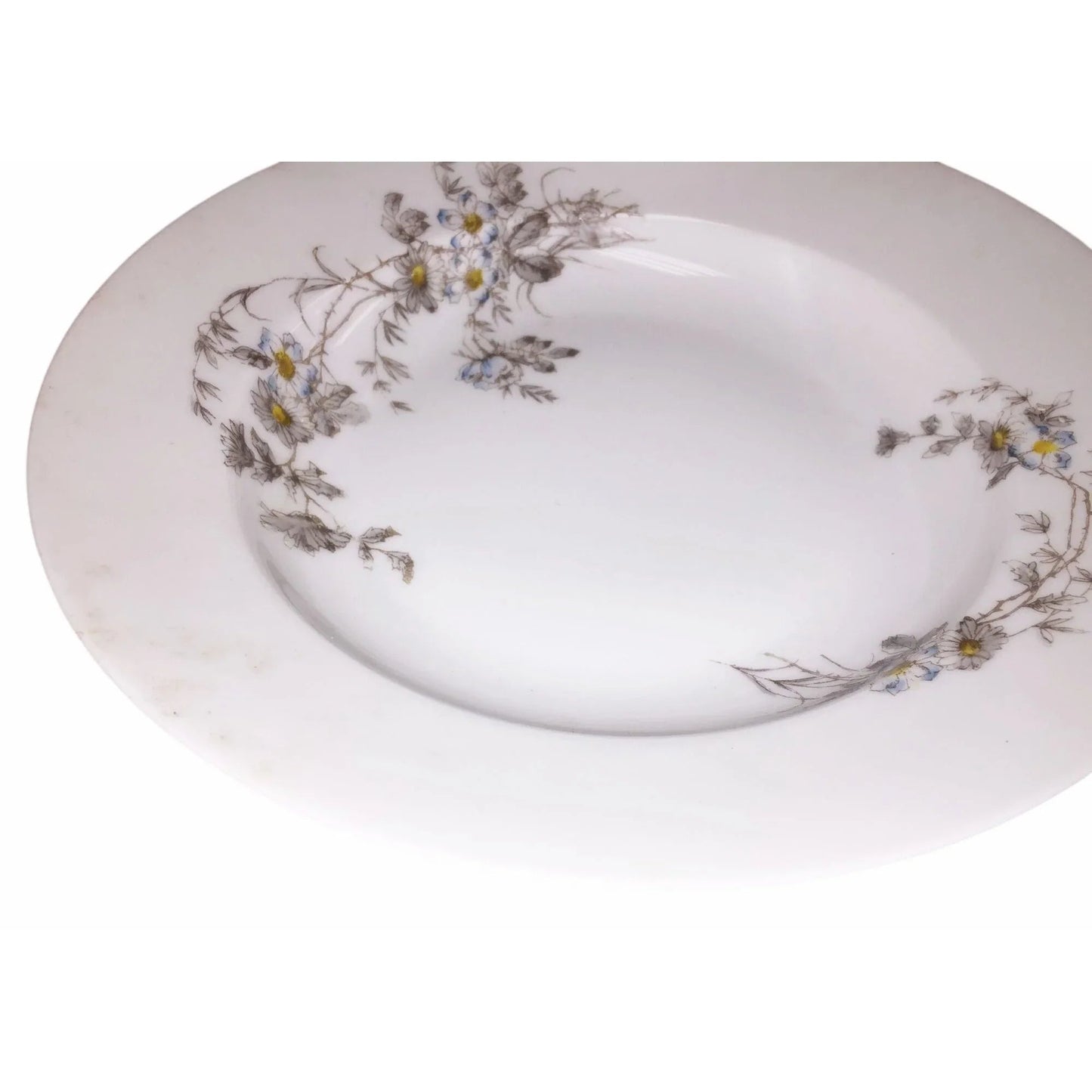 Charles Field Haviland Limoges France Fine China Bowl 9.25" Blue Gray Flowers - Charles Field Haviland - Drinking, Dining & More - A+ Stuff