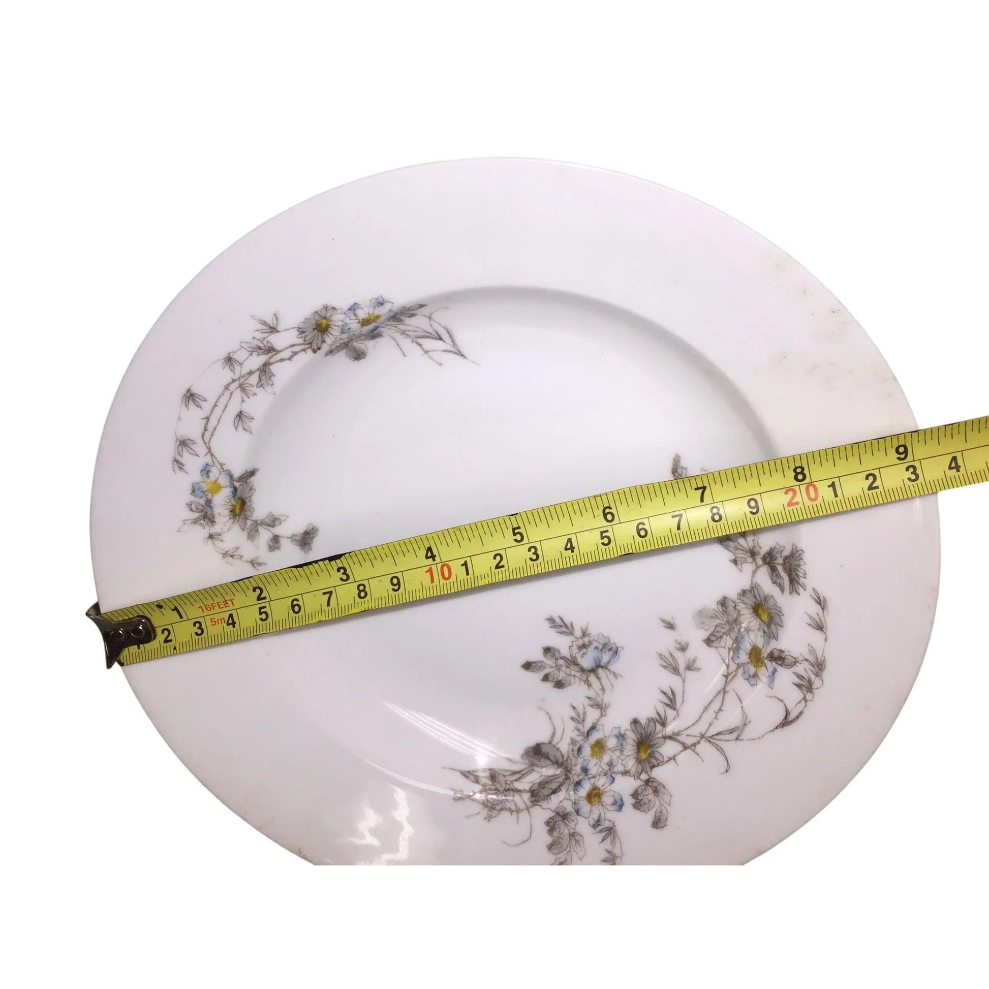 Charles Field Haviland Limoges France Fine China Bowl 9.25" Blue Gray Flowers - Charles Field Haviland - Drinking, Dining & More - A+ Stuff