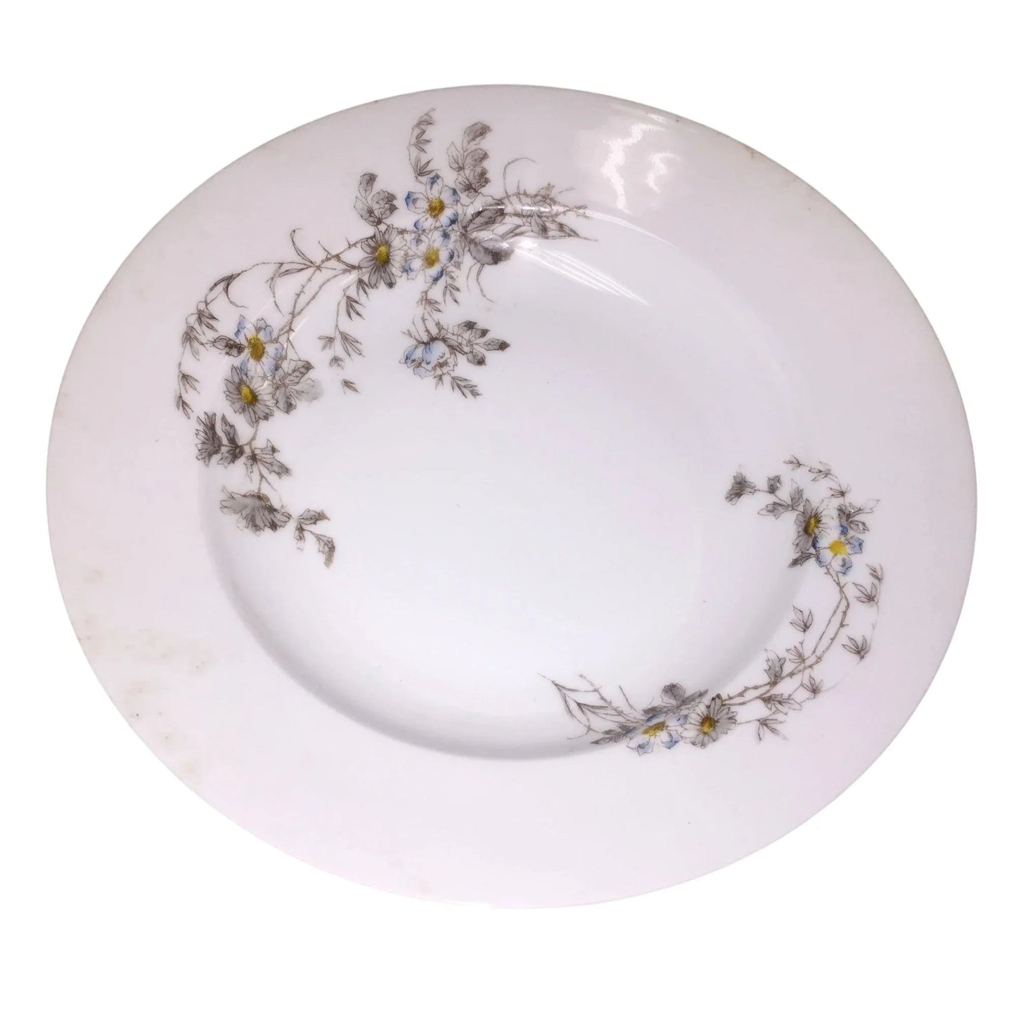 Charles Field Haviland Limoges France Fine China Bowl 9.25" Blue Gray Flowers - Charles Field Haviland - Drinking, Dining & More - A+ Stuff