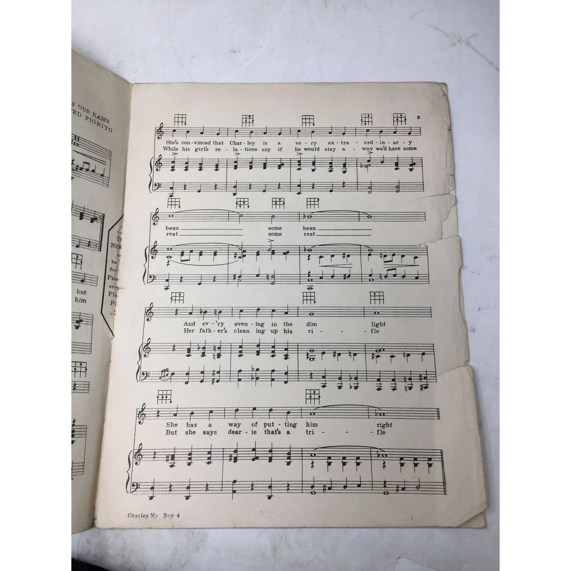 ''CHARLEY MY BOY'' WITH UKULELE ARRANGMENT SHEET MUSIC BOOK - A+ Stuff - SHEET MUSIC - A+ Stuff