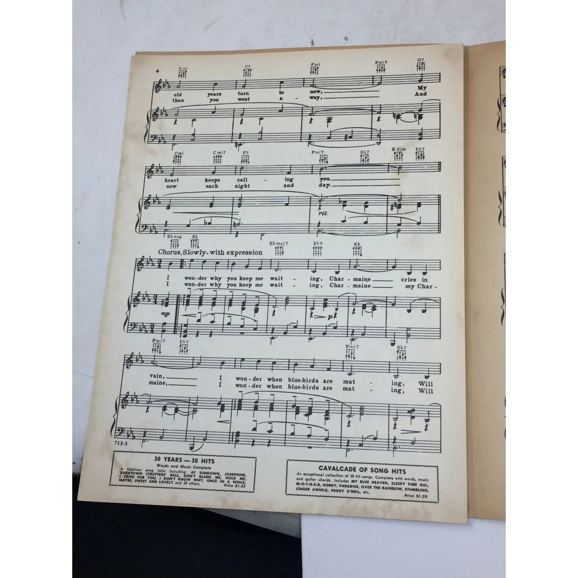 ''CHARMAINE'' BY ENRO RAPEE AND LEW POLLACK Sheet Music - Miller music corporation - SHEET MUSIC - A+ Stuff