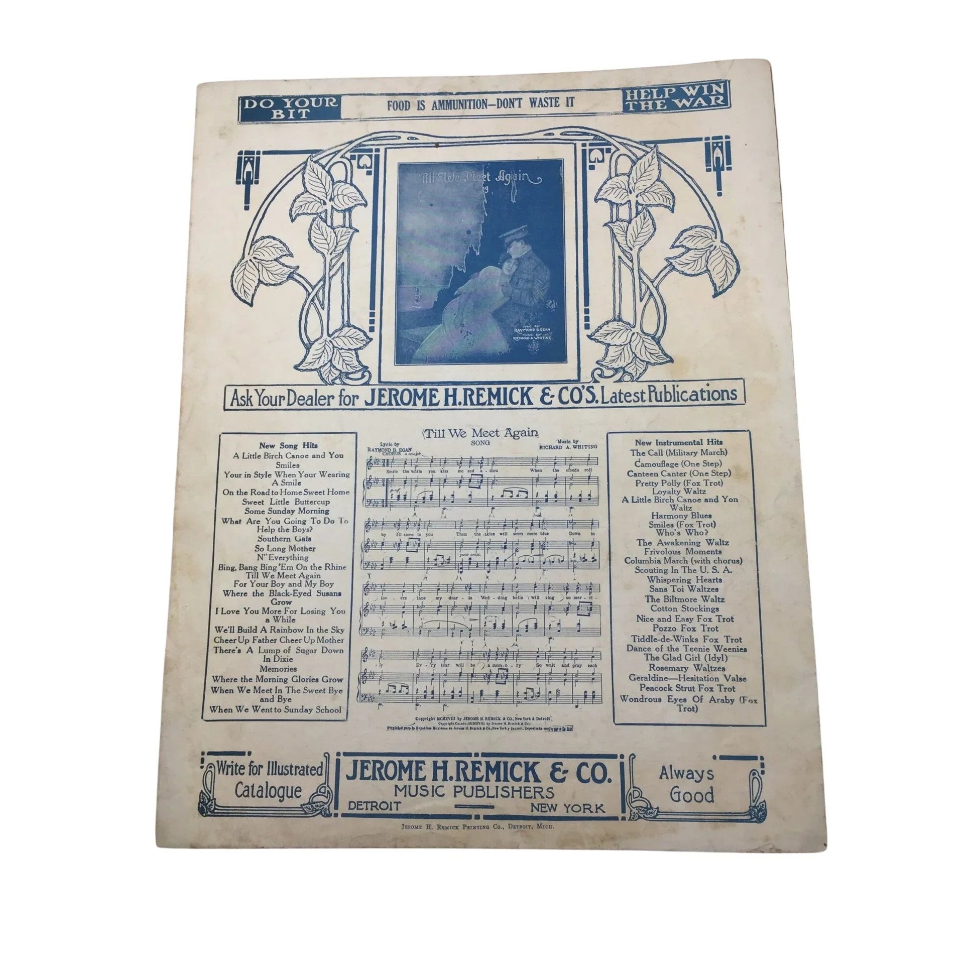 ''Cheer Up Mother Cheer Up Father'' Song - Vintage Sheet Music Book - A+ Stuff - sheet music - A+ Stuff