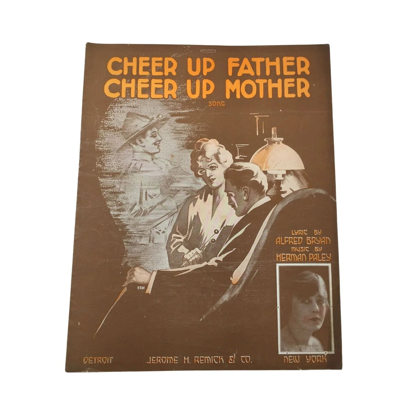 ''Cheer Up Mother Cheer Up Father'' Song - Vintage Sheet Music Book - A+ Stuff - sheet music - A+ Stuff