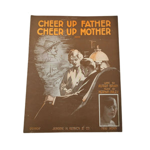 ''Cheer Up Mother Cheer Up Father'' Song - Vintage Sheet Music Book