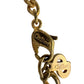 Christian Dior Black Logo Plate Necklace Gold Plated - Christian Dior - Necklace with Pendant - A+ Stuff