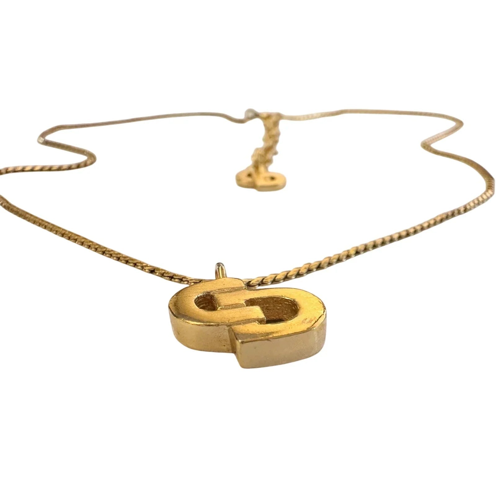 Christian Dior Offset CD Initial Necklace - Christian Dior - Necklace with Pendant - A+ Stuff