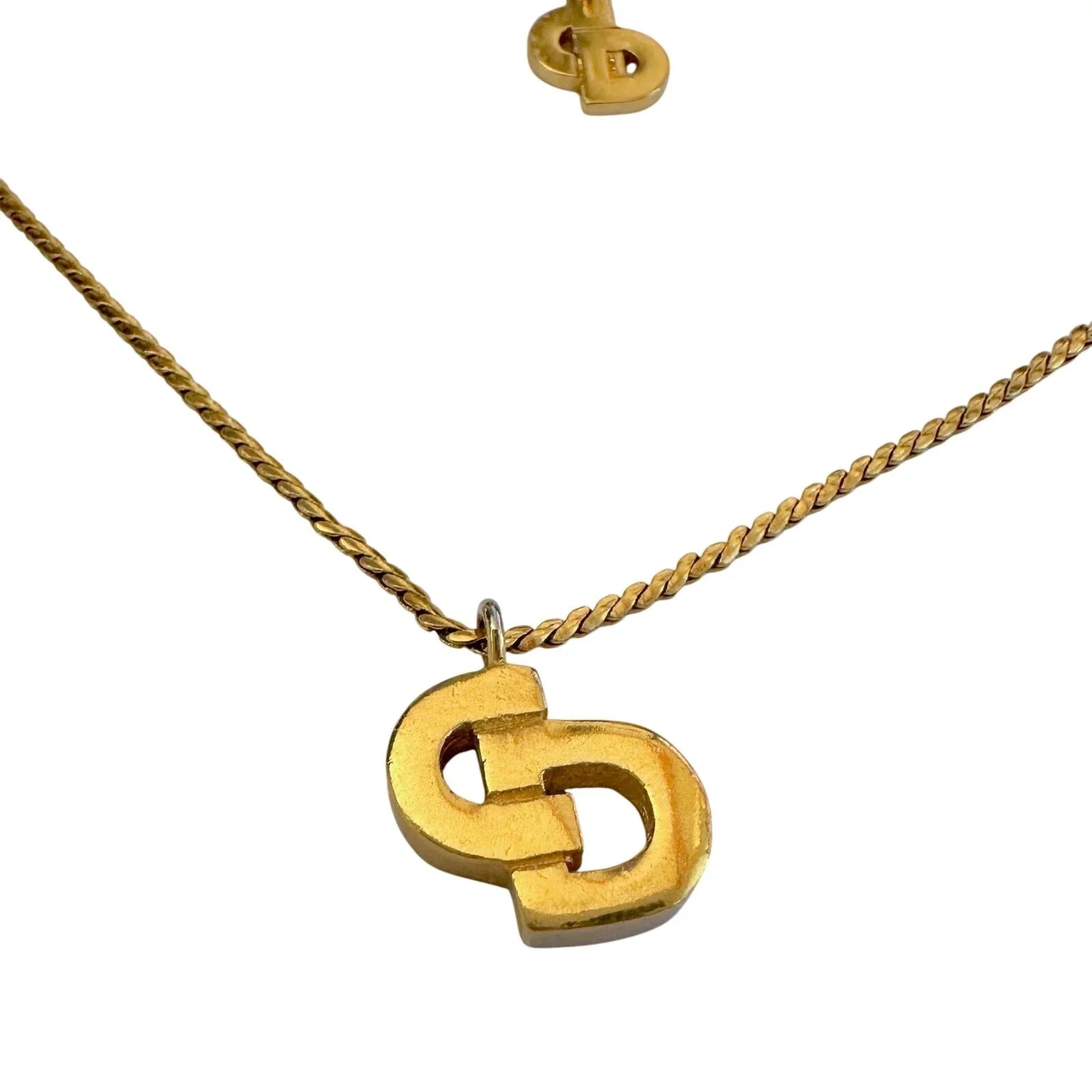 Christian Dior Offset CD Initial Necklace - Christian Dior - Necklace with Pendant - A+ Stuff