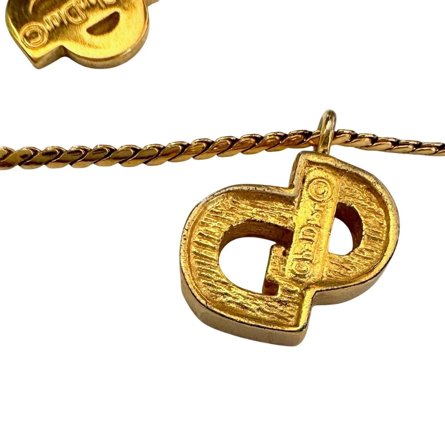 Christian Dior Offset CD Initial Necklace - Christian Dior - Necklace with Pendant - A+ Stuff