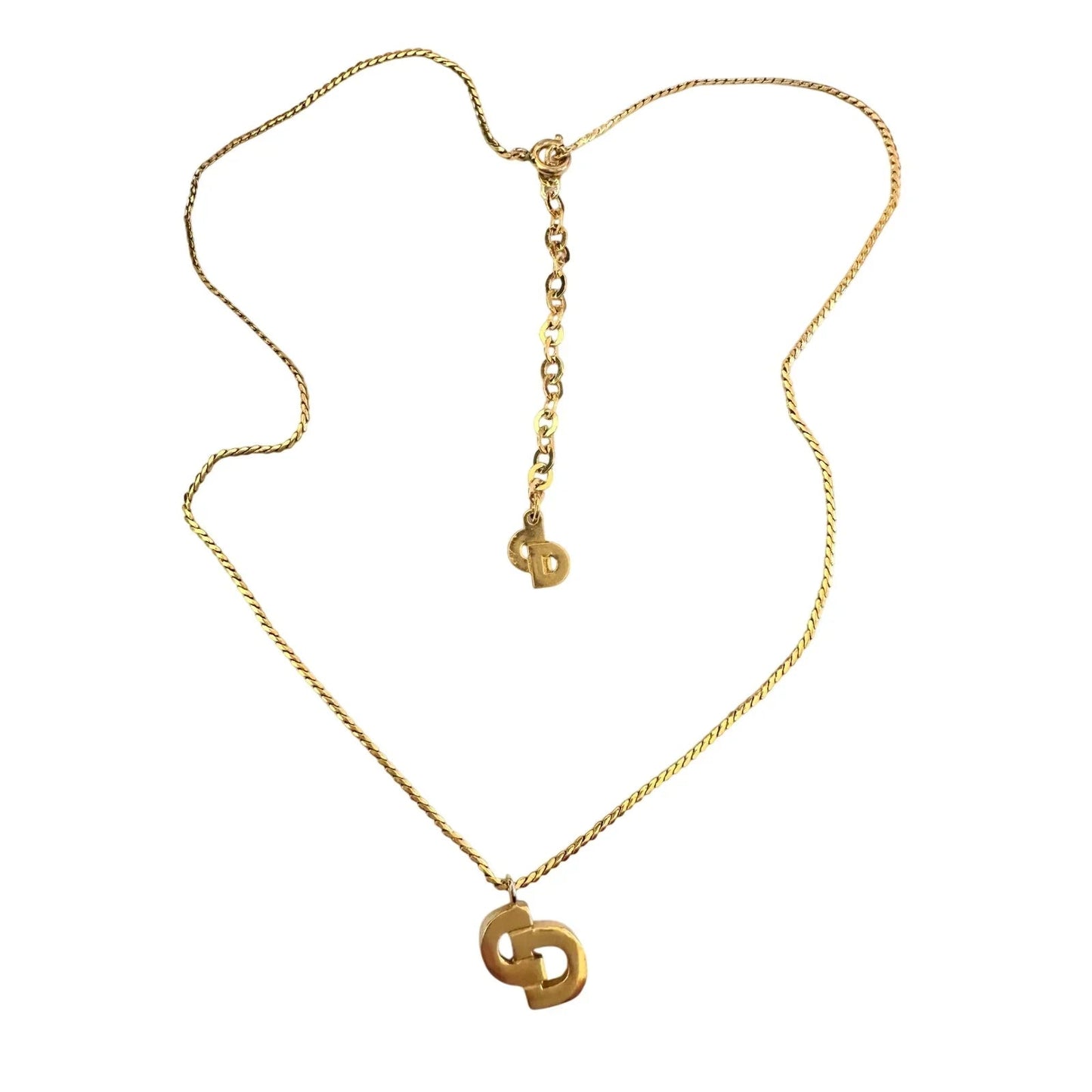 Christian Dior Offset CD Initial Necklace - Christian Dior - Necklace with Pendant - A+ Stuff