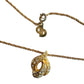 Christian Dior Rhinestone Gold Plate Necklace 16" - Christian Dior - Necklace with Pendant - A+ Stuff