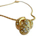 Christian Dior Rhinestone Gold Plate Necklace 16" - Christian Dior - Necklace with Pendant - A+ Stuff