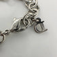 Christian Dior Silver Hear and Key Charm Bracelet with Dust Bag, Box & Documents - Christian Dior - Bracelet - A+ Stuff