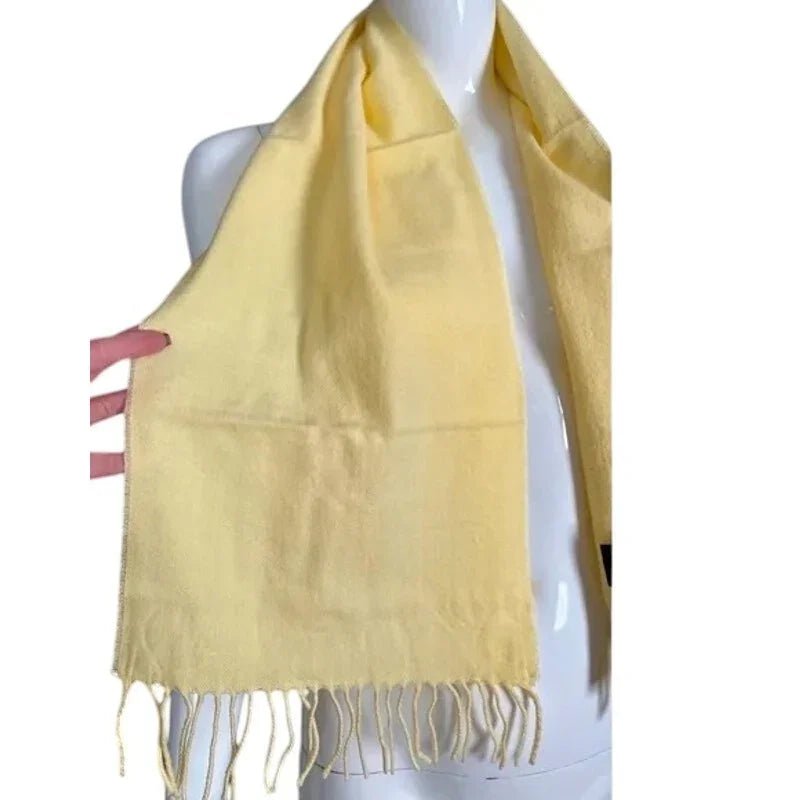 Christian Dior Yellow Monsieur Men's Cashmaire (Acrylic) Scarf (France) RN 61486 - Dior - Scarf - A+ Stuff