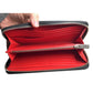 Christian Louboutin Panettone Silver Leather Studded Zip Around Long Wallet - Red Interior - Christian Louboutin - Wallet - A+ Stuff