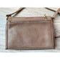 Christian Soriano for Payless Taupe Crossbody Bag with Zippered long Front Flap - A+ Stuff