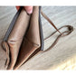 Christian Soriano for Payless Taupe Crossbody Bag with Zippered long Front Flap - A+ Stuff