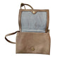 Christian Soriano for Payless Taupe Crossbody Bag with Zippered long Front Flap - A+ Stuff