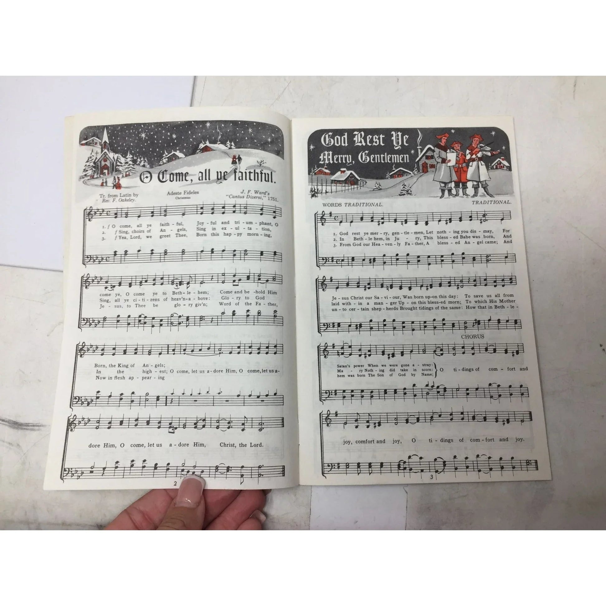 ''CHRISTMAS CAROLS'' Vintage Advertising Sheet Music Song book - A+ Stuff - SHEET MUSIC - A+ Stuff