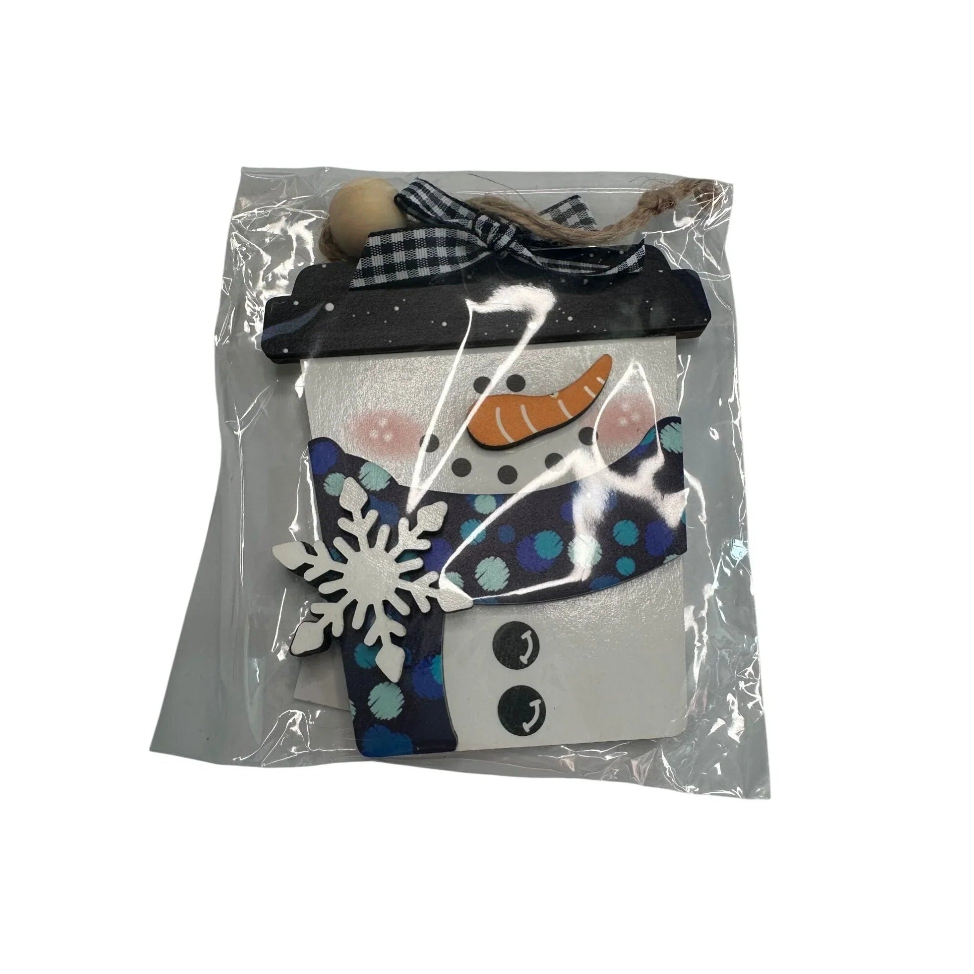 Christmas Coffee Cup Snowman Ornament - A+ Stuff - Holiday Ornaments - A+ Stuff