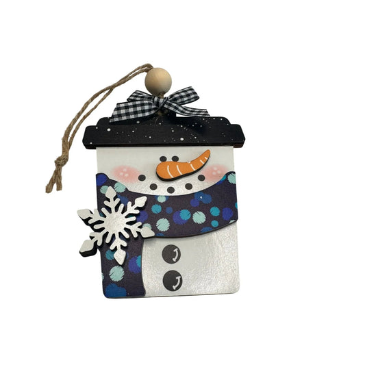 Christmas Coffee Cup Snowman Ornament - A+ Stuff - Holiday Ornaments - A+ Stuff
