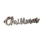 ''Christmas'' White Sparkly Wooden Christmas Holiday Decoration sign - A+ Stuff - Seasonal & Holiday Decorations - A+ Stuff