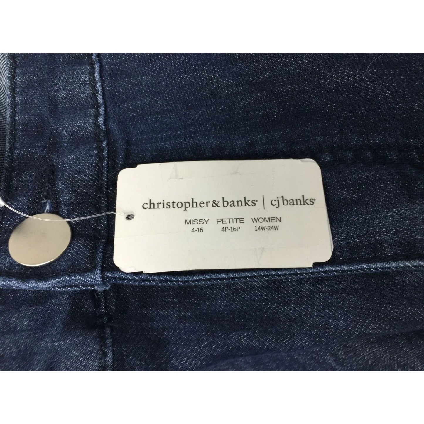 CJ Banks Womens Shaped Fit Mid Rise Straight Jeans Size 24W Nwt - cj banks - Pants - A+ Stuff