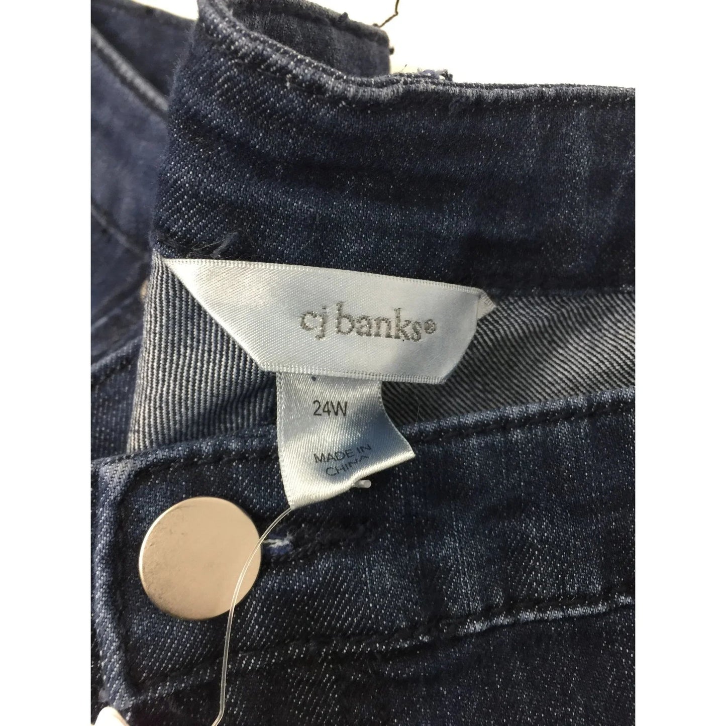 CJ Banks Womens Shaped Fit Mid Rise Straight Jeans Size 24W Nwt - cj banks - Pants - A+ Stuff