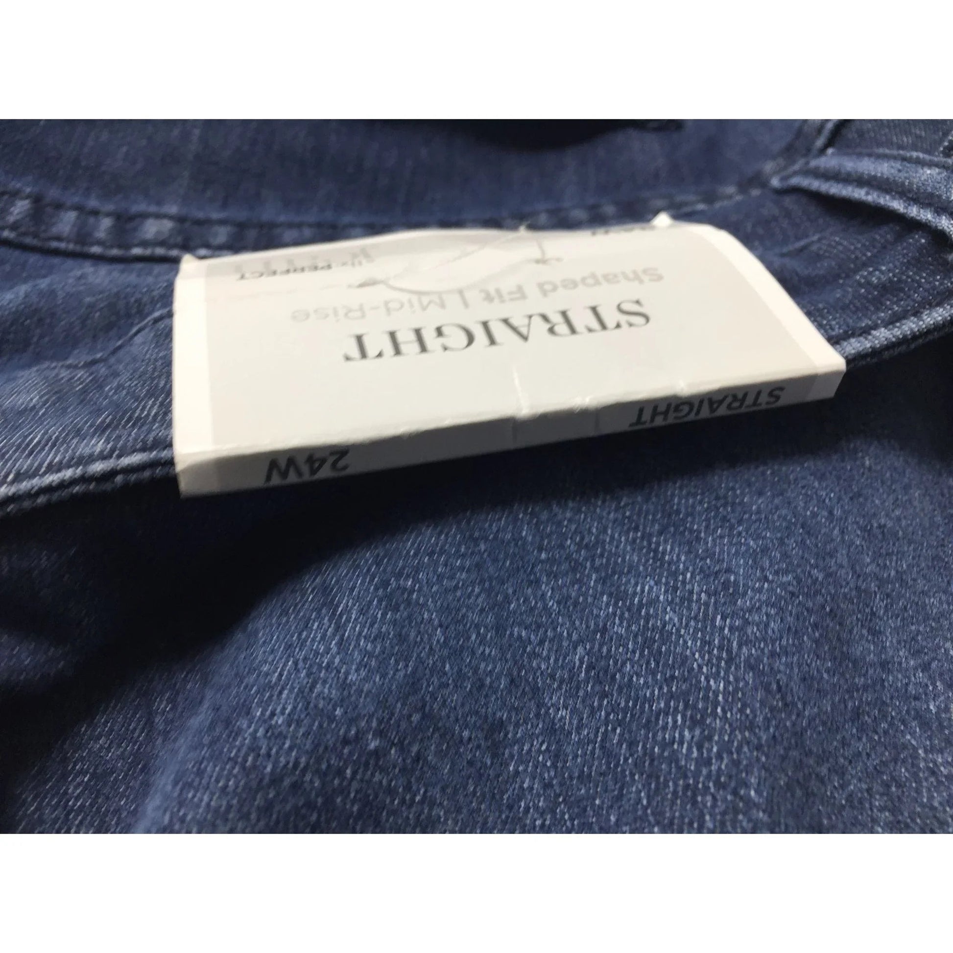 CJ Banks Womens Shaped Fit Mid Rise Straight Jeans Size 24W Nwt - cj banks - Pants - A+ Stuff