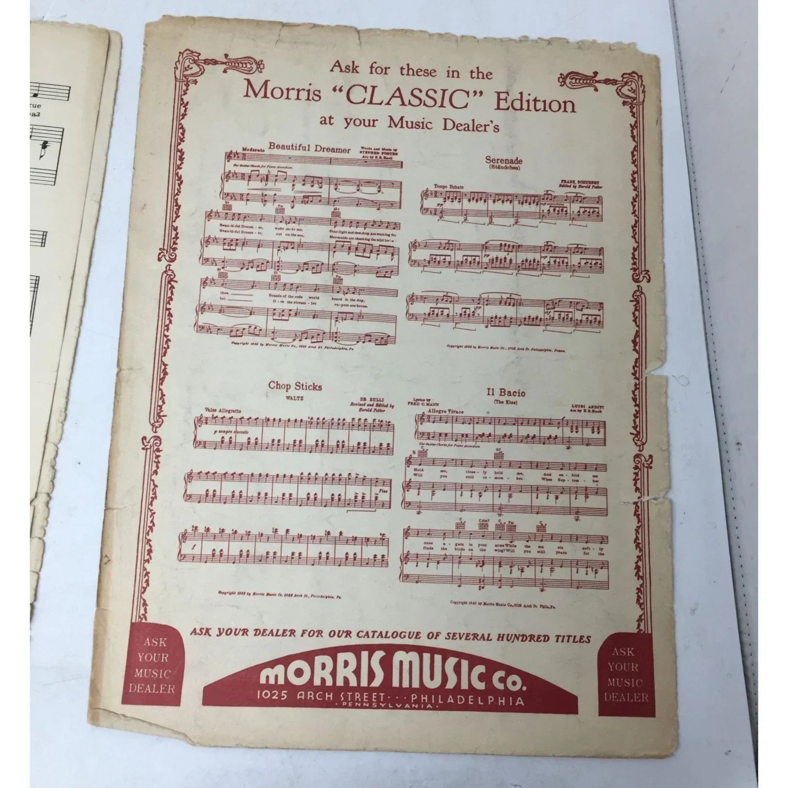 Classic Edition TWO GUITARS (Russian Gypsy Song) Vintage Sheet Music - A+ Stuff - sheet music - A+ Stuff
