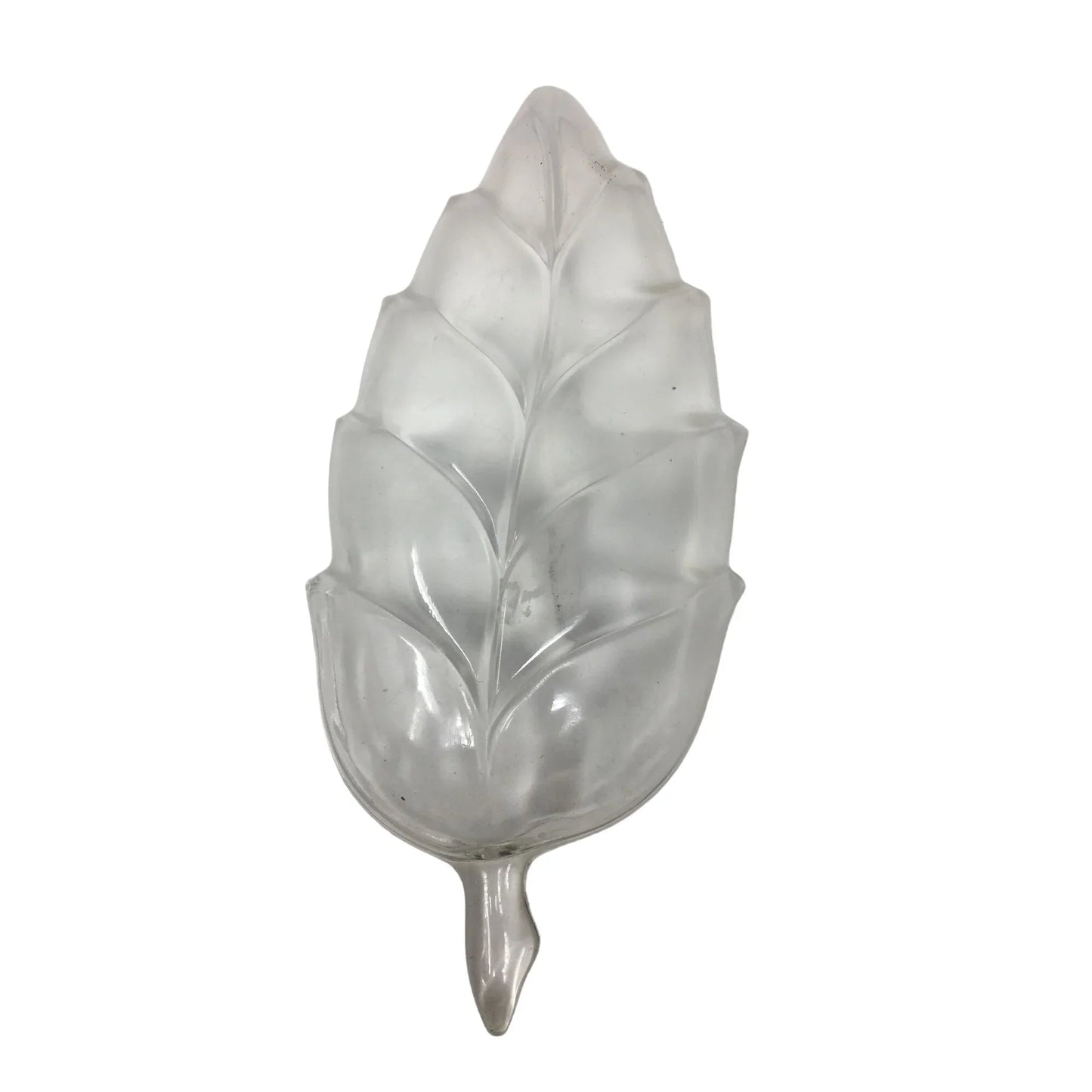 Clear Glass Leaf Shaped Bowl/Serving Dish - about 10'' Long - A+ Stuff - Bowls - A+ Stuff