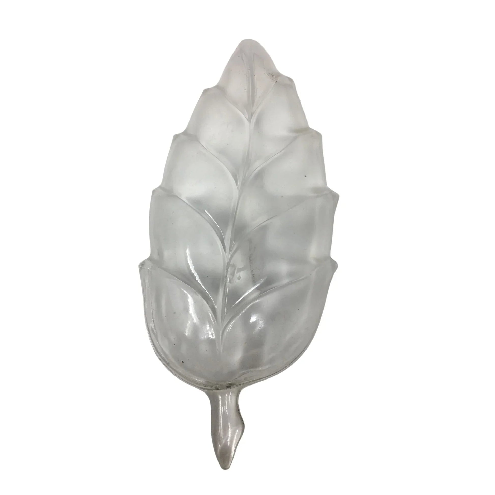 Clear Glass Leaf Shaped Bowl/Serving Dish - about 10'' Long - A+ Stuff - Bowls - A+ Stuff