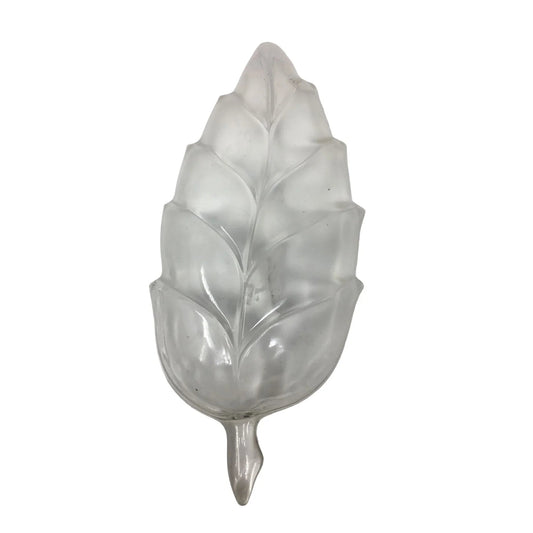 Clear Glass Leaf Shaped Bowl/Serving Dish - about 10'' Long - A+ Stuff - Bowls - A+ Stuff
