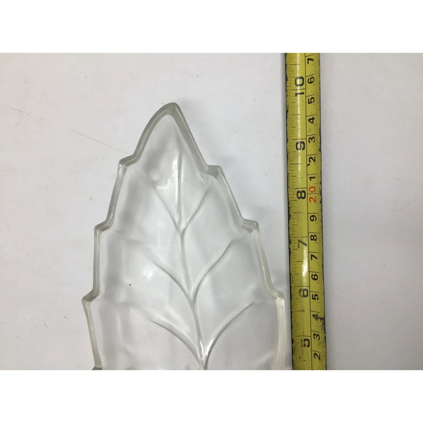 Clear Glass Leaf Shaped Bowl/Serving Dish - about 10'' Long - A+ Stuff - Bowls - A+ Stuff