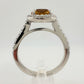 Beautiful Lab Created Sultanite Color Change Halo Ring - Size 6