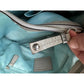 COACH Chelsea Patent Leather Peyton Carryall Satchel - Grayish Tan w Teal Lining - COACH - Designer bag - A+ Stuff