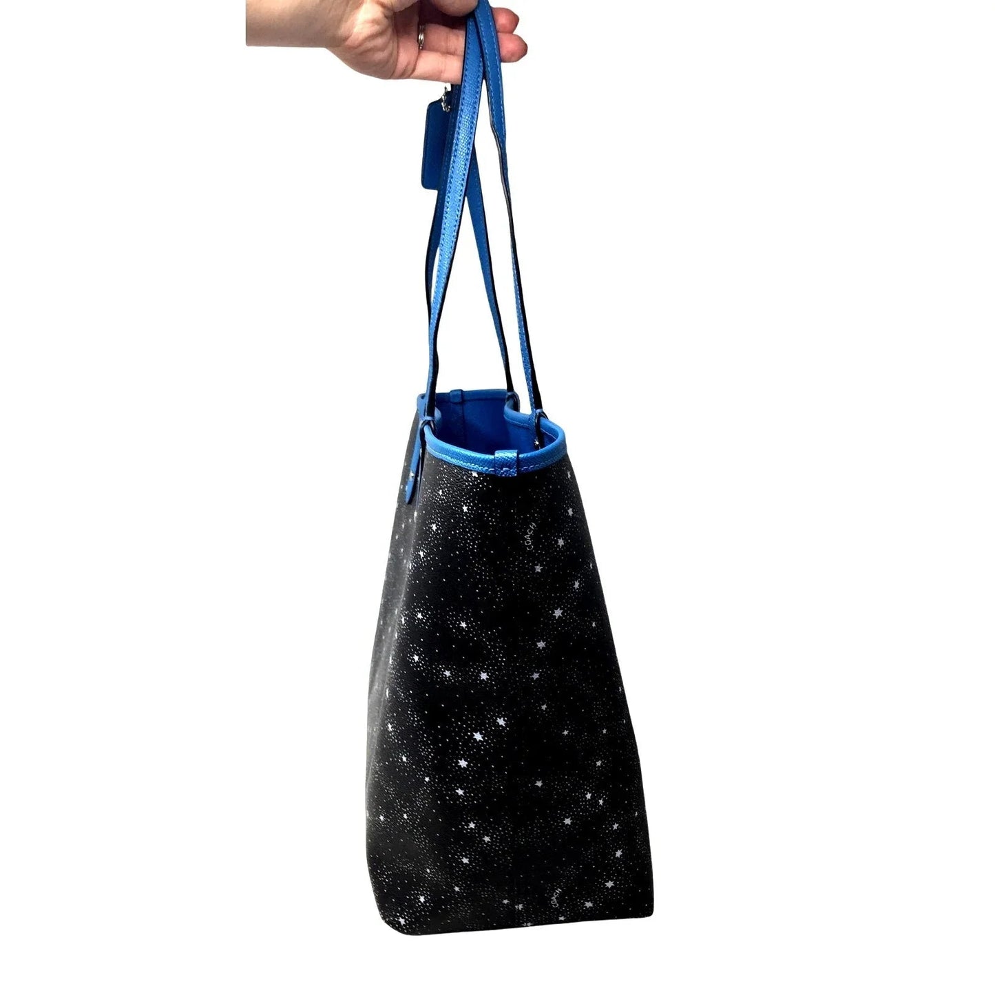 Coach Coated Canvas Reversible City Tote - Starry Sky / Bright Blue - Coach - Tote Bag - A+ Stuff
