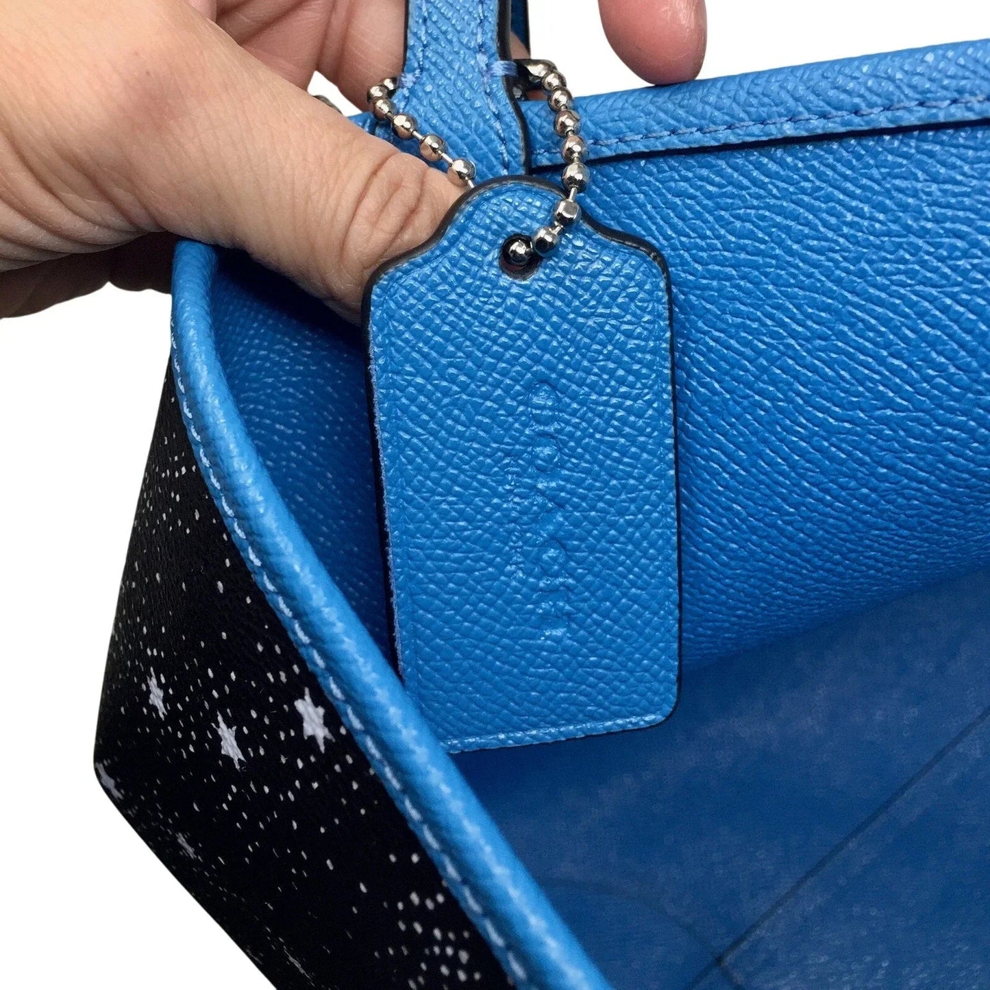 Coach Coated Canvas Reversible City Tote - Starry Sky / Bright Blue - Coach - Tote Bag - A+ Stuff