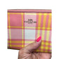 Coach Corner Zip Wristlet - Garden Plaid Print - Taffy & Gold - Coach - Wristlet - A+ Stuff