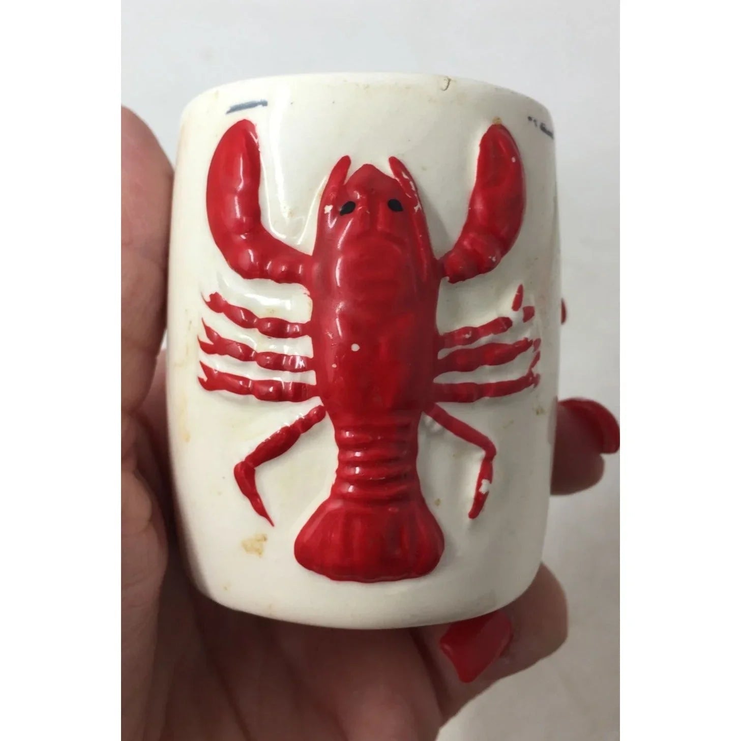Collectible Souvenir Cup with a Red Lobster on the front of it - A+ Stuff - Vase or Holder - A+ Stuff
