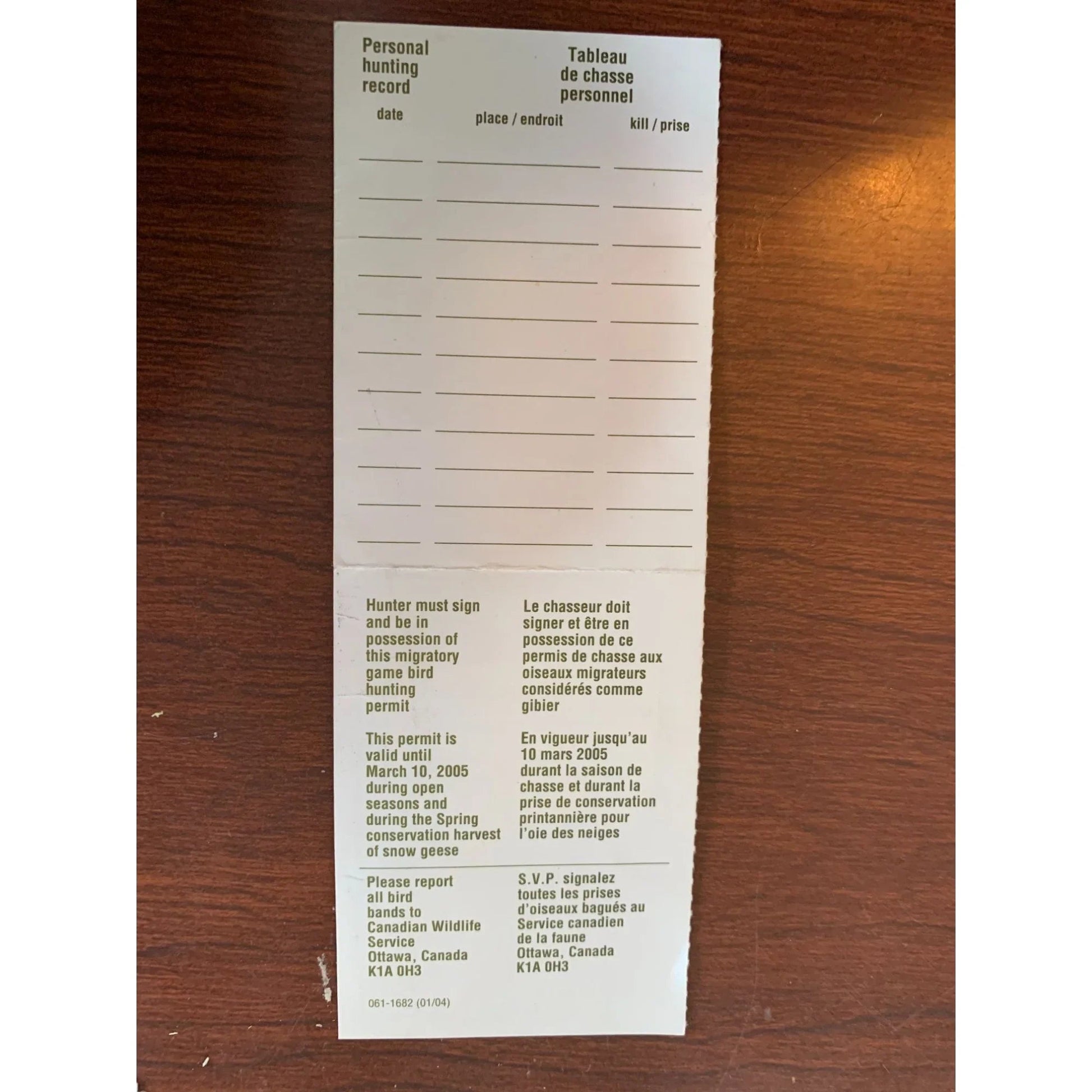 Collection of 8 Bird Hunting Permits w/ The Canadian Wildlife Habitat Conservation Stamps - A+ Stuff - Stamp - A+ Stuff
