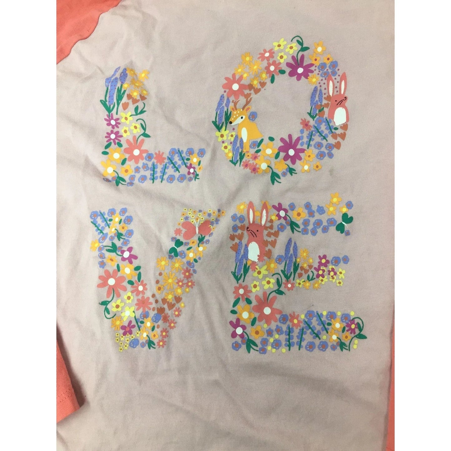 Colorful ''LOVE'' Lands End Size 10 - 12 (Large) Girl's Shirt - A+ Stuff - Shirts & Tops - A+ Stuff