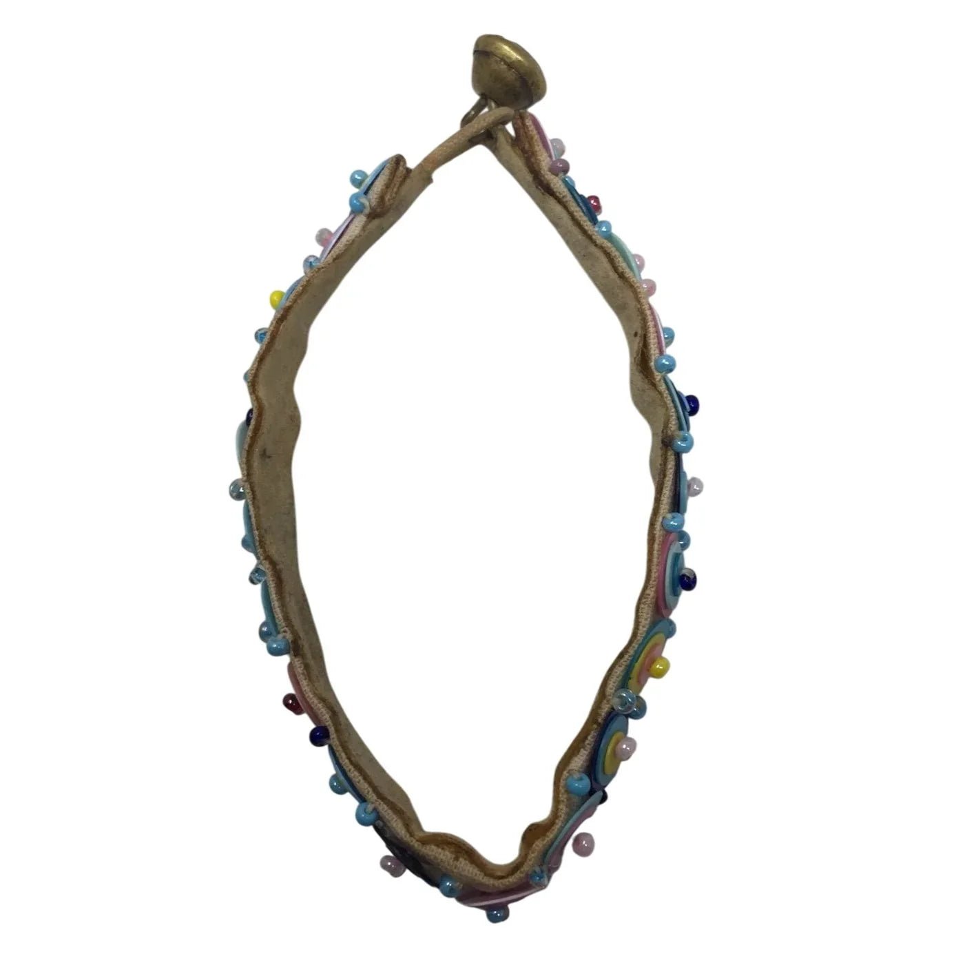 Colorful Velveteen Bracelet with Sequins and Glass - A+ Stuff - Bracelet - A+ Stuff