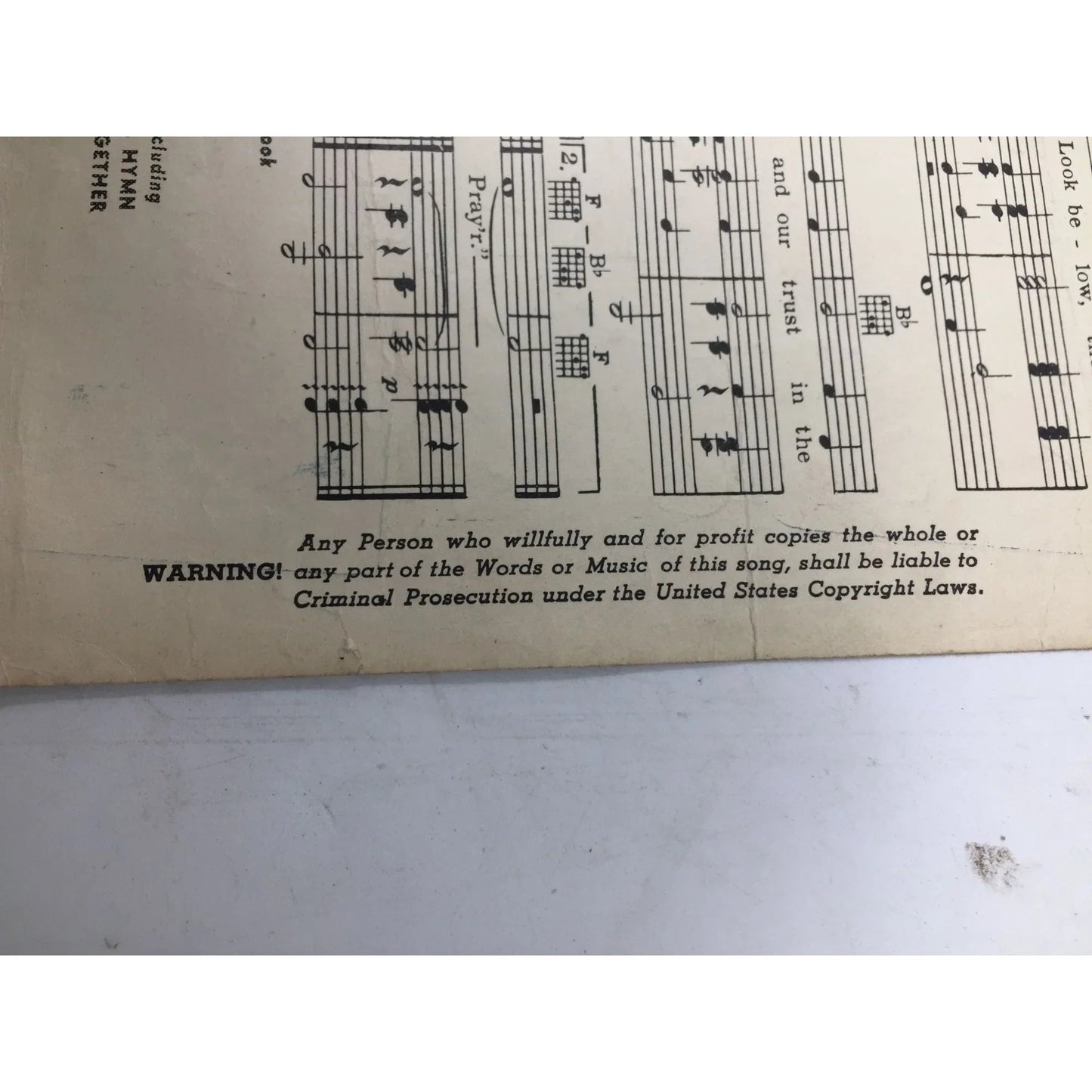 ''Comin' in on a wing and a prayer'' Vintage Sheet music - A+ Stuff - SHEET MUSIC - A+ Stuff