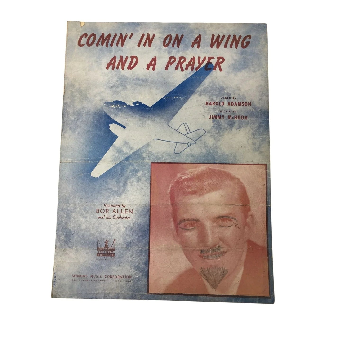 ''Comin' in on a wing and a prayer'' Vintage Sheet music - A+ Stuff - SHEET MUSIC - A+ Stuff