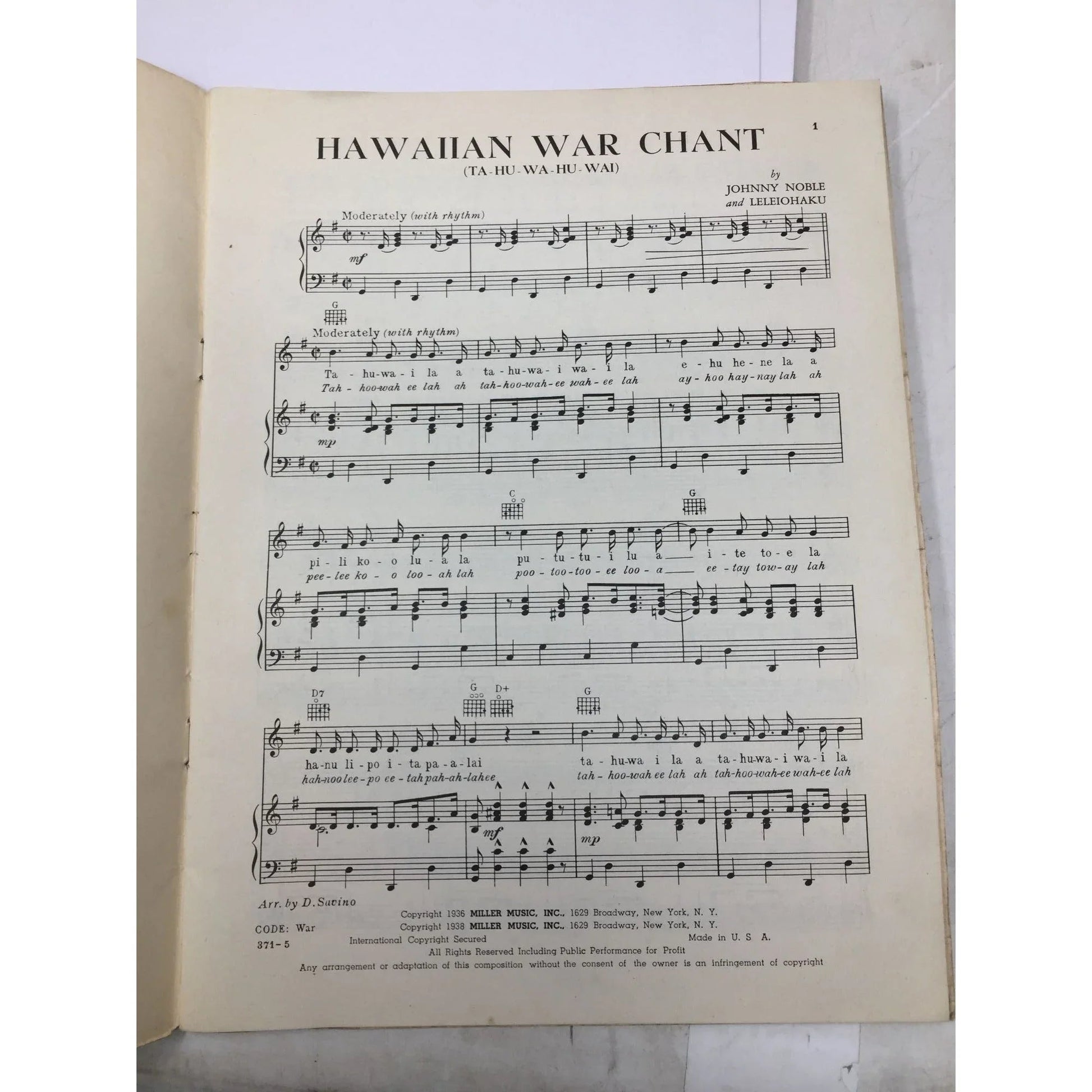 Complimentary Sheet Music Book ''10 Hits from Hawaii'' - A+ Stuff - SHEET MUSIC - A+ Stuff
