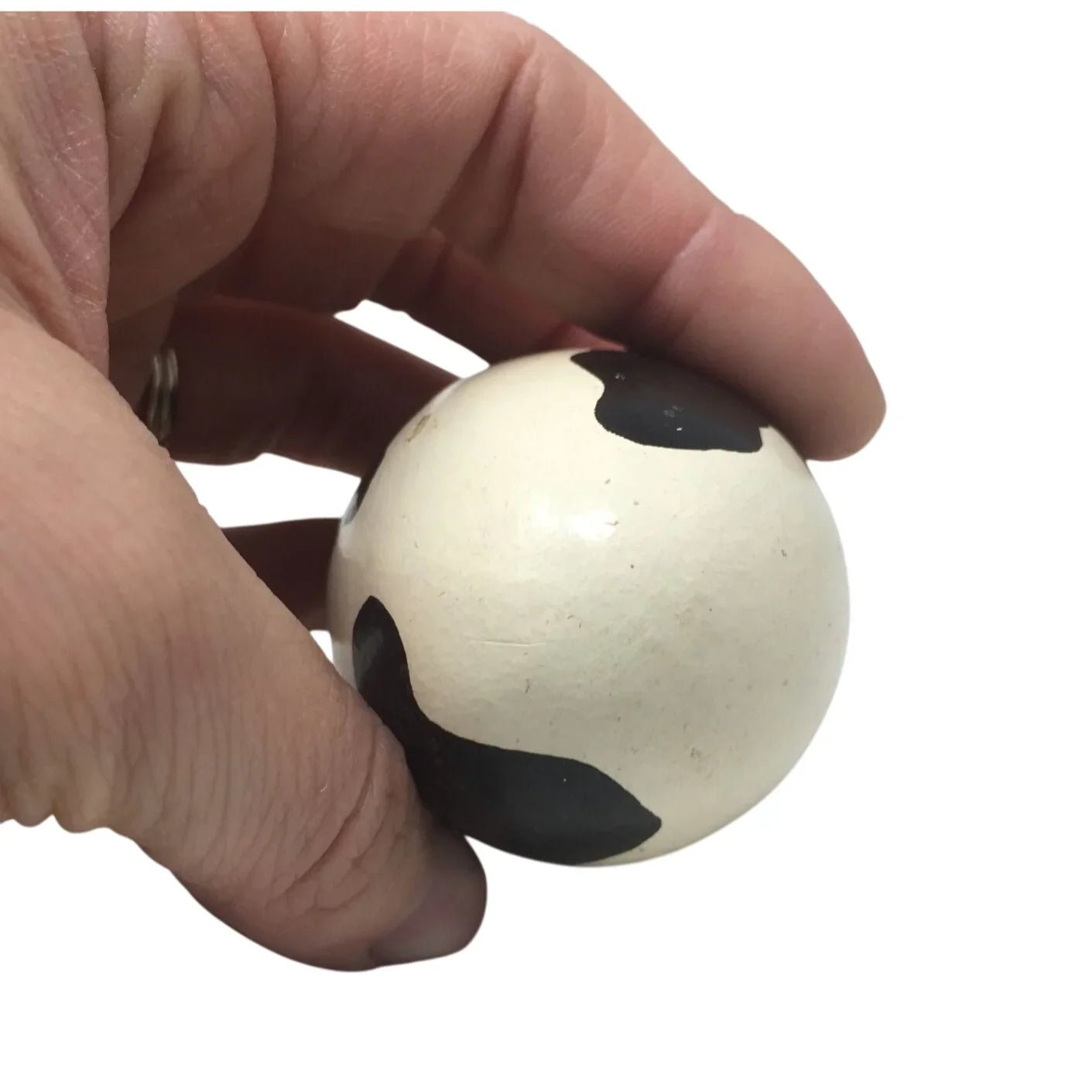 Cow Print Faux Easter Egg - Black/White - A+ Stuff - Seasonal & Holiday Decorations - A+ Stuff