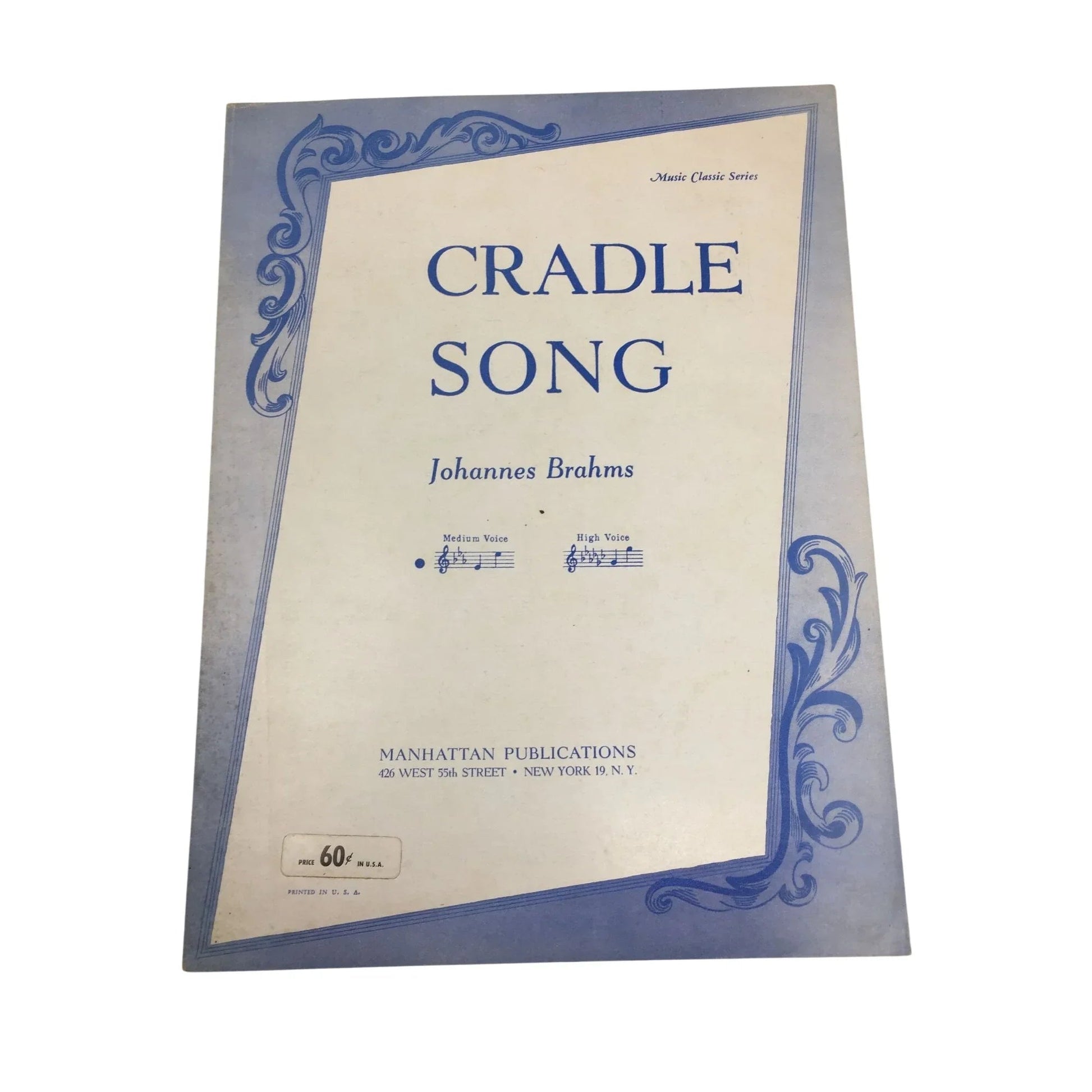 ''Cradle Song'' (Music Classic Series) by Johannes Brahms - A+ Stuff - SHEET MUSIC - A+ Stuff